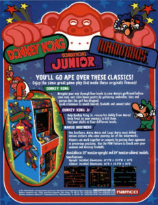 Mario Brothers Arcade Game Brochure