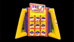 tic tac throw inflatable game