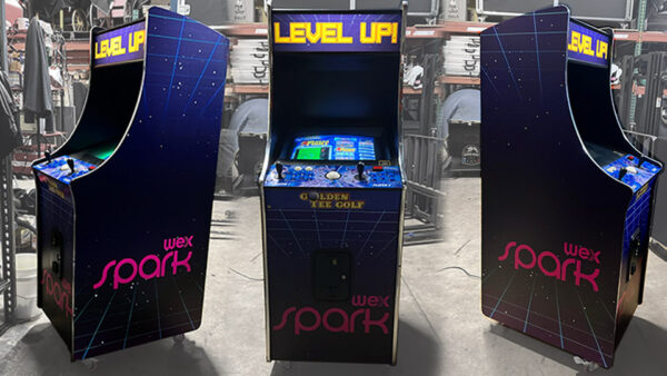 Branded Wrapped Classic Multicade Arcade Game Rental Custom Graphics