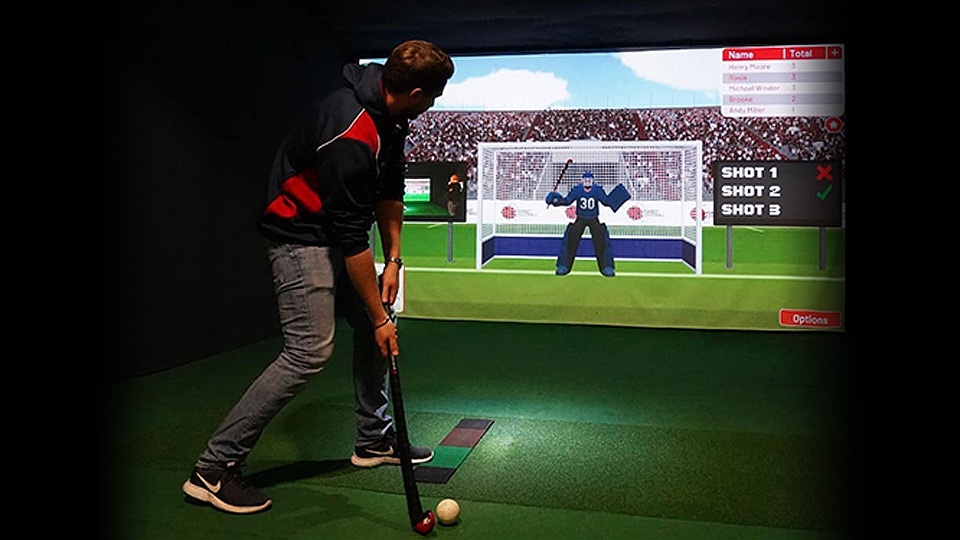 Multi-Sport-Simulator-Rental-FieldHockey-Florida Sport Simulator Field Hockey for rent in Naples Florida