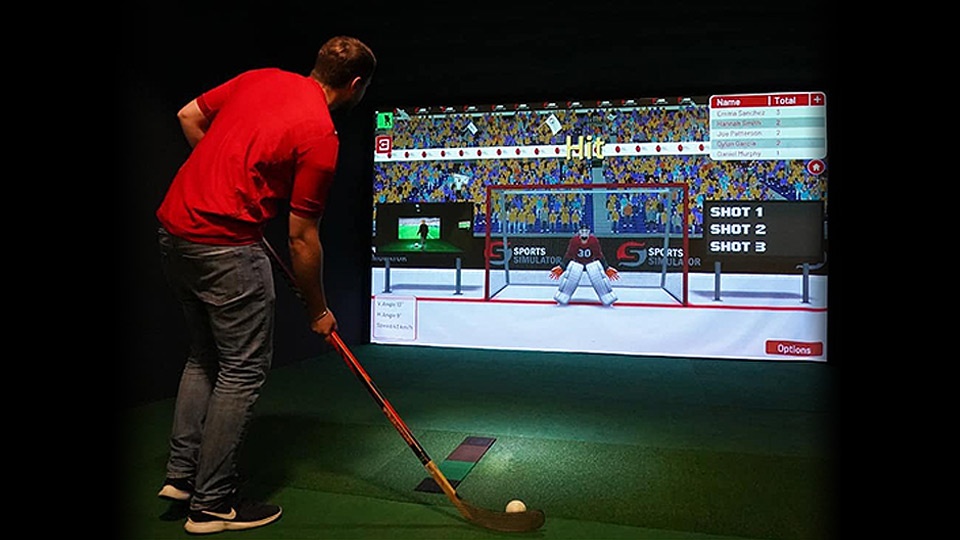 Multi-Sport-Simulator-Rental-Hockey-Florida Sport Simulator Hockey for rent in Naples Florida