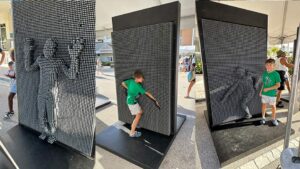 giant pin art game party rental in Naples, Florida