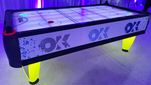 branded led air hockey for rent in naples florida