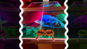 branded led ping pong table for rent in Naples florida