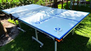 branded ping pong table and paddles for corporate party rental in Naples, Florida
