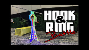 hook & ring toss game, ring swing game, ring the hook, ring toss game, game rental, hook and ring game